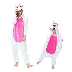 Barrageon Kinder Tiere Kostüme Schlafanzüge Jumpsuit Flanell Cosplay Pyjama Onesie Cartoon Nachtwäsche Overall Hoodie Süß Jungen Mädchen (Rot-100) von Barrageon