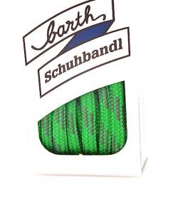 Barth Schnürsenkel, Schuhbandl Laces Bergsport, Wandersport (90-220cm) (Grün-Grau - 763, 90cm) von Barth