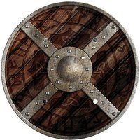 Bartl Spielzeug-Ritterschild Odin, Rundschild Odin 40 cm aus Holz mit Ledergriffen Ritter Holzspiel Kostüm Fasching von Bartl