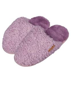 Barts Damen Hausschuhe Vensie Slippers aus weichem Kunstpelz 0299 Lilac 18 38/39 von Barts