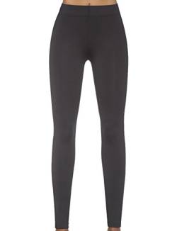 Bas Bleu Riley Leggings Für Damen, Für Aktive Frauen, Sport, Fitness, Lang, Mit Höherem Bund, Top Qualität, EU, Schwarz,4/L/40 von Bas Bleu