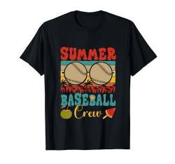 Vintage Retro Summer Costume Baseball Crew Vacation Player T-Shirt von Baseball Vacations Costume