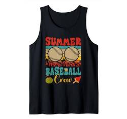 Vintage Retro Summer Costume Baseball Crew Vacation Player Tank Top von Baseball Vacations Costume