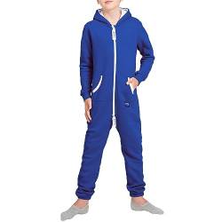 Basisstoff Yuppie Kinder Jumpsuit Jungen Mädchen Overall Blau Gr. 98-104 von Basisstoff