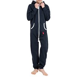 Basisstoff Yuppie Kinder Jumpsuit Jungen Mädchen Overall Navy Gr. 134-140 von Basisstoff