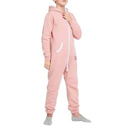 Basisstoff Yuppie Kinder Jumpsuit Jungen Mädchen Overall Rose Gr. 134-140 von Basisstoff