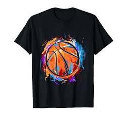 Basketball Silhouette Basketballer Kinder Trikot Grafik T-Shirt von Basketball Silhouette Basketball Trikot
