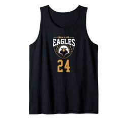 Merciless Eagles Nummer 24 Basketball-Training Tank Top von Basketball Team Uniforms