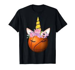 Basketball Einhorn Shirt Lustige Einhorn Liebhaber Geschenke Für Mädchen T-Shirt von Basketball Unicorn Gift