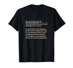 Bassist Definition Begriff Lustiges Geschenk Bassgitarrist T-Shirt von Bass Gitarre Bekleidung & Geschenke by eleventeez