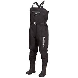 Bassdash 3D Anglerhose Wathose Wader Ultra High Strength Schwarz kariert Nylon PVC Angeln Jagd Wathosen für Männer von Bassdash