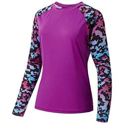 Bassdash Damen Rash Guard UPF 50+ UV Sonnenschutz T-Shirt Langarm Angeln Wandern Performance Shirts von Bassdash