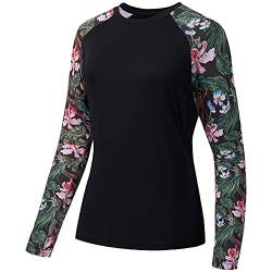 Bassdash Damen Rash Guard UPF 50+ UV Sonnenschutz T-Shirt Langarm Angeln Wandern Performance Shirts von Bassdash