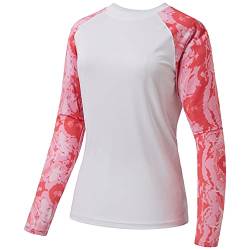 Bassdash Damen Rash Guard UPF 50+ UV Sonnenschutz T-Shirt Langarm Angeln Wandern Performance Shirts von Bassdash