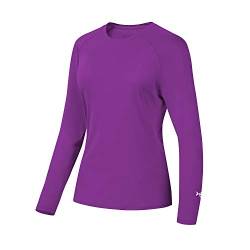 Bassdash Damen Rash Guard UPF 50+ UV Sonnenschutz T-Shirt Langarm Angeln Wandern Performance Shirts von Bassdash