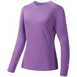 Bassdash Damen Rash Guard UPF 50+ UV Sonnenschutz T-Shirt Langarm Angeln Wandern Performance Shirts von Bassdash