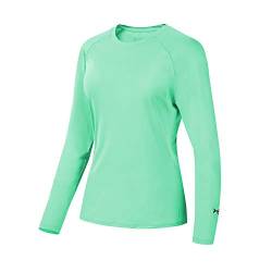 Bassdash Damen Rash Guard UPF 50+ UV Sonnenschutz T-Shirt Langarm Angeln Wandern Performance Shirts von Bassdash