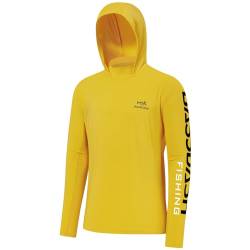 Bassdash Herren Kapuzenpullover Shirt Sonnenschutz UPF50+ UV Pullover Langarm Hoodie für Angeln Rash Guard von Bassdash