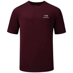 Bassdash Herren T-Shirts Kurzarm UPF 50+ Angelshirts Performance UV-Sonnenschutz Wandern Atmungsaktives Schnelltrocknendes von Bassdash