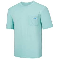 Bassdash Herren UPF 50+ Sonnenschutz Kurzarm T-Shirt Sommer Leicht Schnelltrocknend Funktionsshirt UV Sport Tee Angeln Wandern Kajakfahren Sportshirts von Bassdash