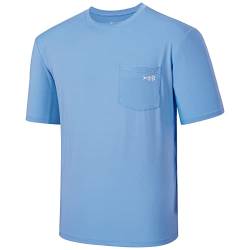 Bassdash Herren UPF 50+ Sonnenschutz Kurzarm T-Shirt Sommer Leicht Schnelltrocknend Funktionsshirt UV Sport Tee Angeln Wandern Kajakfahren Sportshirts von Bassdash