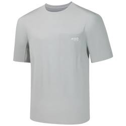 Bassdash Herren UPF 50+ Sonnenschutz Kurzarm T-Shirt Sommer Leicht Schnelltrocknend Funktionsshirt UV Sport Tee Angeln Wandern Kajakfahren Sportshirts von Bassdash