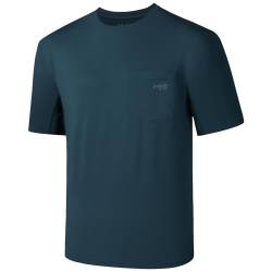 Bassdash Herren UPF 50+ Sonnenschutz Kurzarm T-Shirt Sommer Leicht Schnelltrocknend Funktionsshirt UV Sport Tee Angeln Wandern Kajakfahren Sportshirts von Bassdash