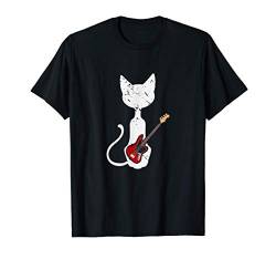 Katzen Bassist Geschenk Bass Gitarre T-Shirt von Bassgitarre Bassgitarristen Musiker