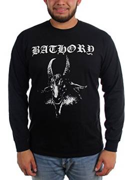 BATHORY - Bathory - Männer Weiß Ziegen-T-Shirt, Small, Black von Bathory