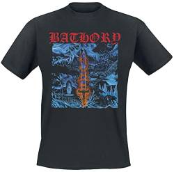 Bathory Blood On Ice Männer T-Shirt schwarz M 100% Baumwolle Band-Merch, Bands von Bathory