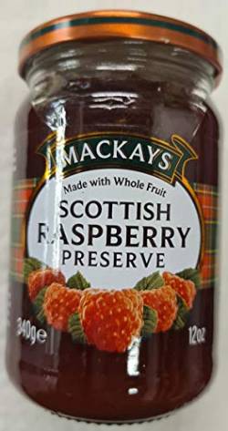 Scottish Raspberry Preserve 340 g, Mackays von Bathtime Bakery