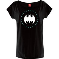 Batman Circle Logo Damen Loose-Shirt schwarz von Batman