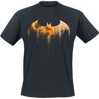 Batman - DC Comics T-Shirt - Dripped Logo - S bis XXL - für Männer - Größe M - schwarz  - Lizenzierter Fanartikel von Batman