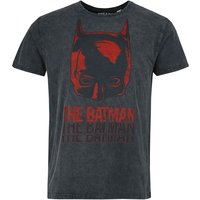 Batman - DC Comics T-Shirt - The Batman - Mask - S bis XXL - für Männer - Größe L - schwarz  - Lizenzierter Fanartikel von Batman