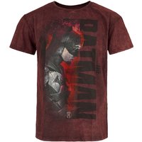Batman - DC Comics T-Shirt - The Batman - Profile - S - für Männer - Größe S - rot  - Lizenzierter Fanartikel von Batman