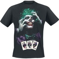 Batman - DC Comics T-Shirt - The Joker - Cards - S bis XXL - für Männer - Größe M - schwarz  - Lizenzierter Fanartikel von Batman