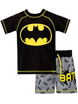 Batman Jungen DC Comics Zweiteiliger Badeanzug Schwarz 104 (Herstellergröße: 3 - 4 Jahre) von Batman