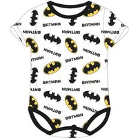 Batman Kurzarmwickelbody Batman Kurzarm- Baby- Body für Jungen mit Logo und Schriftzug mit niedlichem Frontprint von Batman