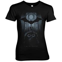 Batman Offizielles Lizenzprodukt I Am The Shadows Damen T-Shirt (Schwarz), Groß von Batman