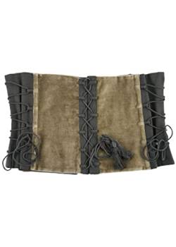 Battle-Merchant Unterbrust Corsage Anik Oberteil für Damen | Mider aus Samt mit Schnürung | Mittelalter Kleidung | LARP, Wikinger, Pirat, Kostüm (XL, Grün) von Battle-Merchant