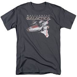 Battlestar Galactica Männer Mark Ii Viper T-Shirt, X-Large, Charcoal von Battlestar Galactica