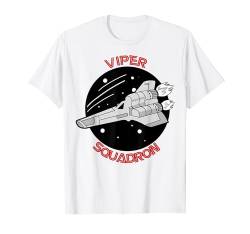 Battlestar Galactica Viper Squadron Cartoon Logo T-Shirt von Battlestar Galactica