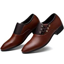 Battnot Business Schuhe Herren Leder Oxford Smoking Halbschuhe Männlichen Spitzschuhe Freizeit Atmungsaktive Walking Schuhe Lackschuhe Derbyschuhe Schuhe Schnürhalbschuhe Derby Oxfords Hochzeit Schuhe von Battnot