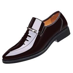 Battnot Herren Anzugschuhe Business Schuhe Herren Anzugschuhe Schwarz Leder Schnürhalbschuhe Klassischer Derby Oxford Hochzeit Schuhe Schnürschuh Lederschuhe Formal Shoes Klassischer Lackschuhe von Battnot