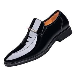 Battnot Herren Anzugschuhe Business Schuhe Herren Anzugschuhe Schwarz Leder Schnürhalbschuhe Klassischer Derby Oxford Hochzeit Schuhe Schnürschuh Lederschuhe Formal Shoes Klassischer Lackschuhe von Battnot