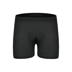 Battnot Radlerhose Herren Damen Unisex Gepolstert Schnelltrockende Radunterhose Kurze Radsportshorts Fahrradhosen mit Elastische Atmungsaktive mit Sitzpolster 3D Silikon Radhose Polster Unterwäsche von Battnot