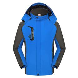 Battnot Regenjacke Herren Damen Wasserdicht Outdoorjacke Atmungsaktiv Regenmantel Windbreaker Übergangsjacke Leichte Jacke Windbreaker mit Kapuze Outdoorjacke Funktionsjacke für Regenzeit Regenjacke von Battnot