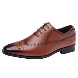 Business Schuhe Herren Oxford Männlichen Spitzschuhe Freizeit Atmungsaktive Derbyschuhe Schuhe Hochzeit Brogue Schuhe Männer Businessschuhe Klassischer Derby Oxford Hochzeit Schuhe von Battnot