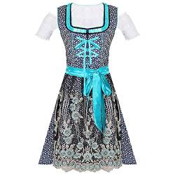 Dirndl Damen Midi Trachtenkleid Trachtenmode Elegant Dirndlkleid Trachtenrock Kleid für Oktoberfest Besondere Anlässe Oktoberfest Damen Outfit Kostüm Cosplay Oktoberfest Kostüm für Damen von Battnot