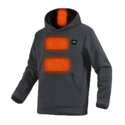 Hoodie Sweatshirt Herren Damen Beheizbare Pullover mit Kapuzenjacke Winter Warm Heizmantel Beheizbare Sweatshirt mit Kapuze USB Elektrisch Jacke Beheizbare Hoodie Damen Beheizbare Pullover Herren von Battnot